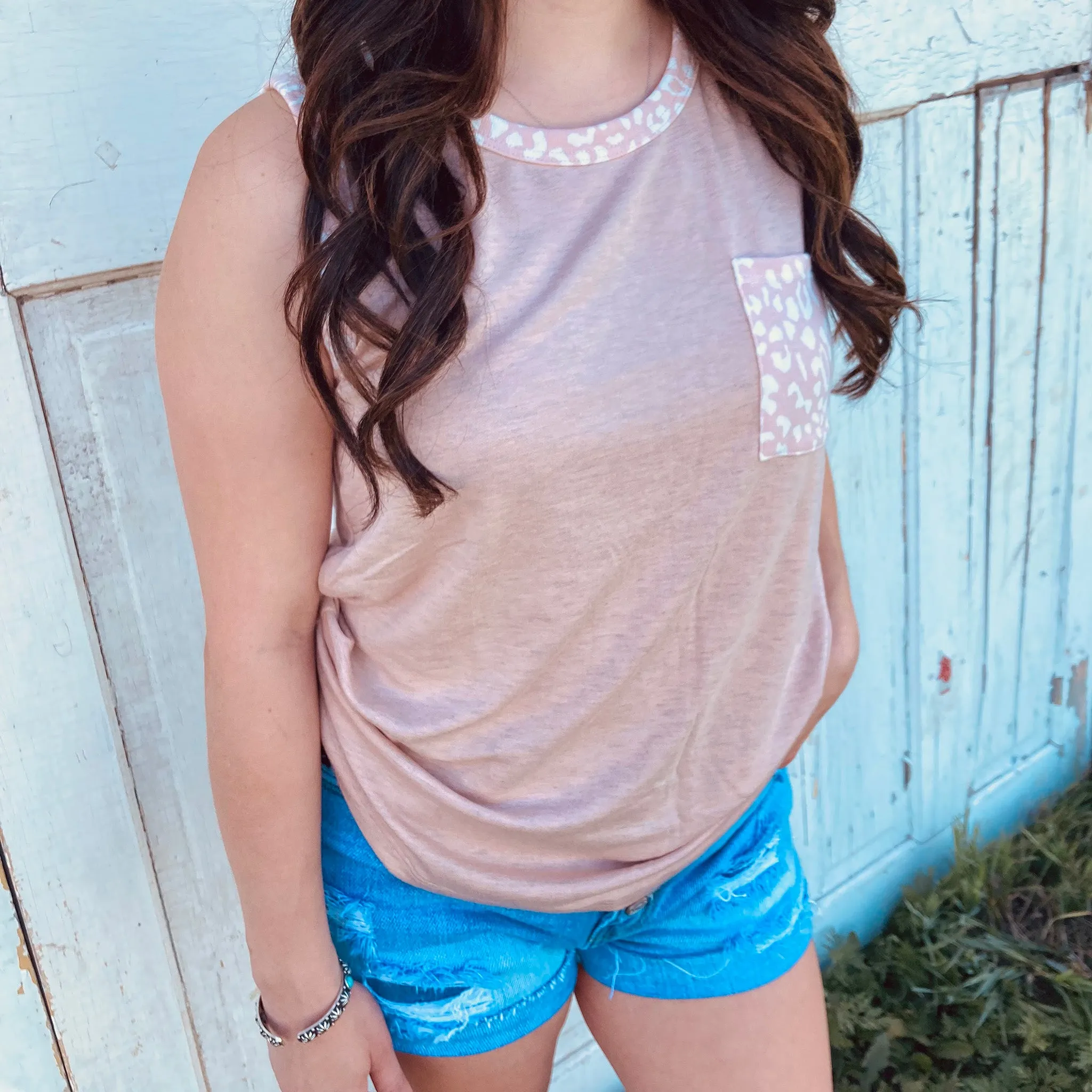 Blush Animal Print Tank
