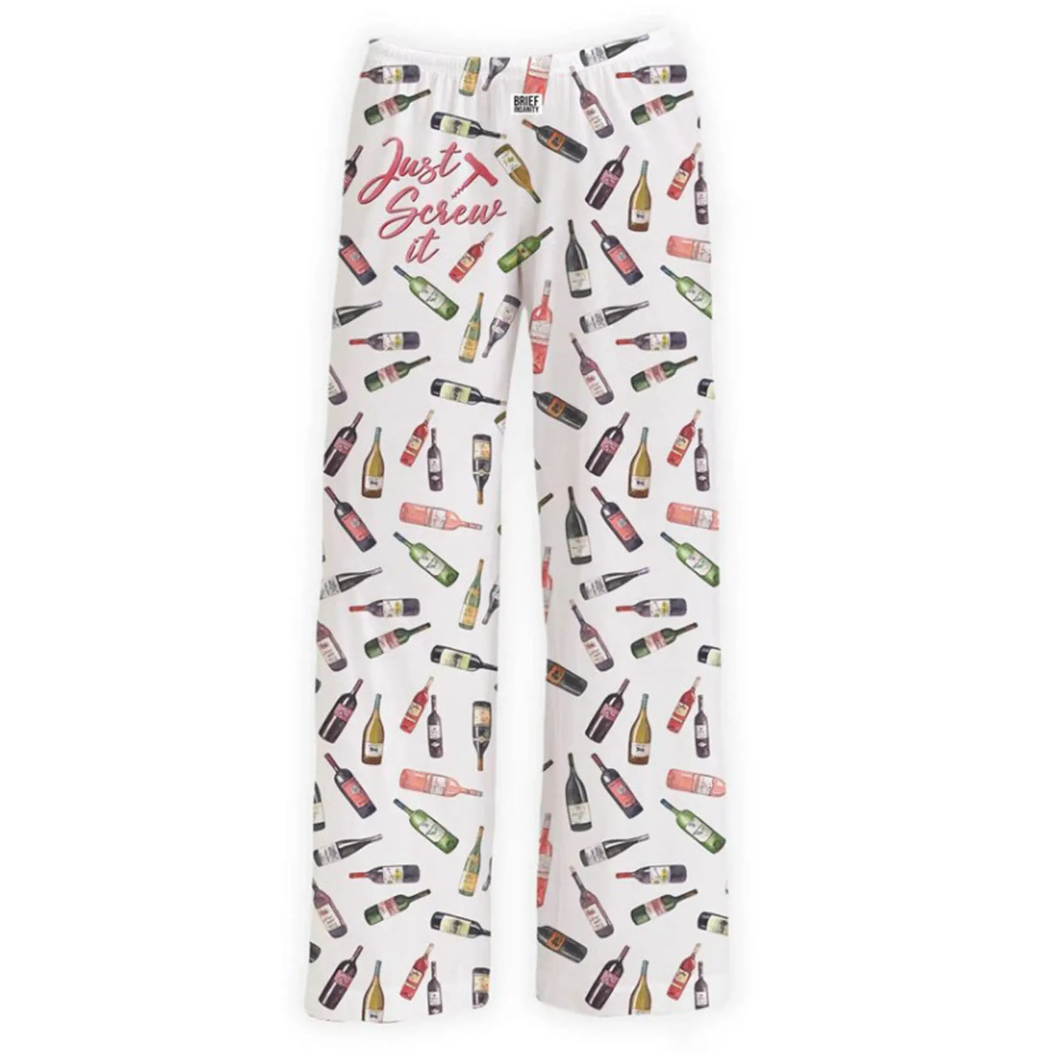 Brief Insanity Unisex Just Screw It Wine PJ Pants