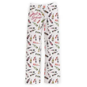 Brief Insanity Unisex Just Screw It Wine PJ Pants