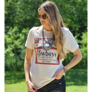 Cowboy Land of the Free Tee