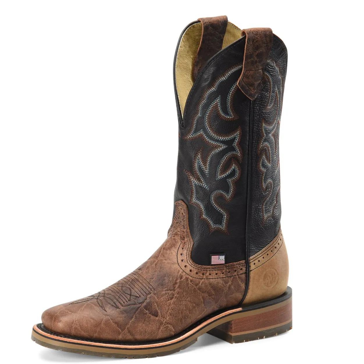 Double H Men's Kenia Brown and Black Top Boot