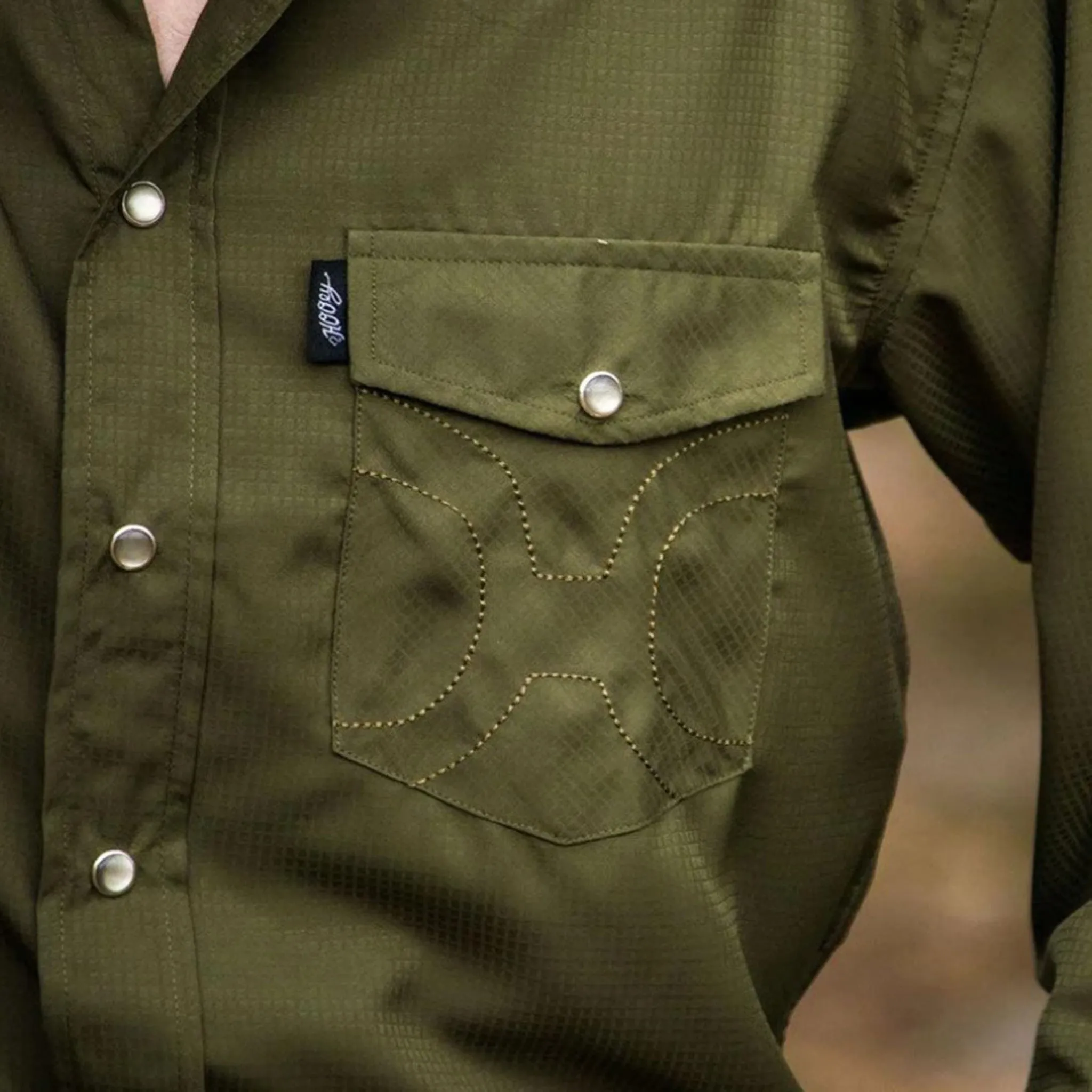 Hooey Men's SOL Olive Western Shirt