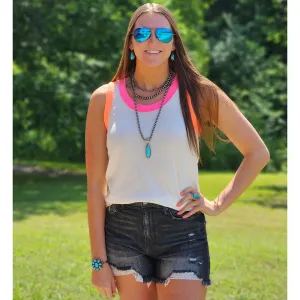 Ivory Multi Color Tank