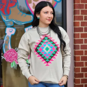 Neon Aztec Sweatshirt