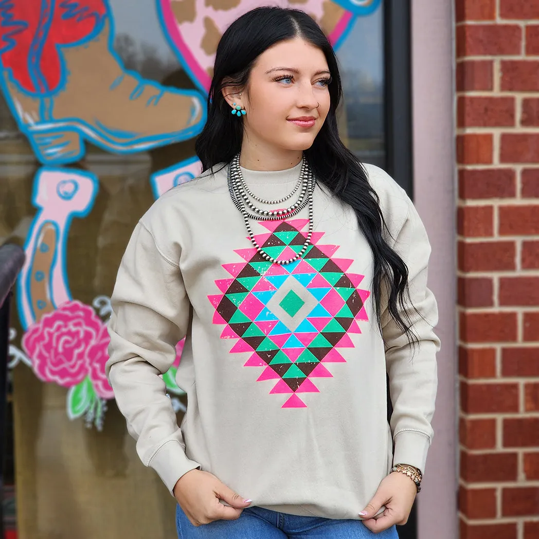 Neon Aztec Sweatshirt