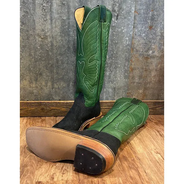 Olathe Black and Jade Hippo Boots
