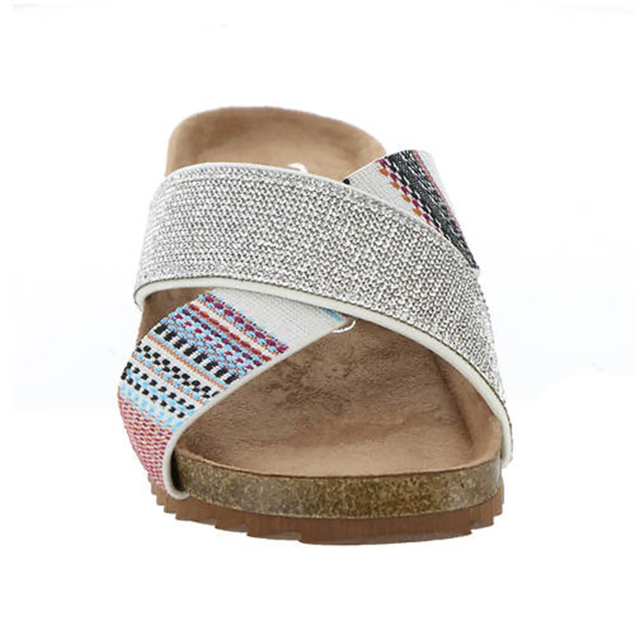 Very G Women's Aztec & Rhinestone Strap Sandals
