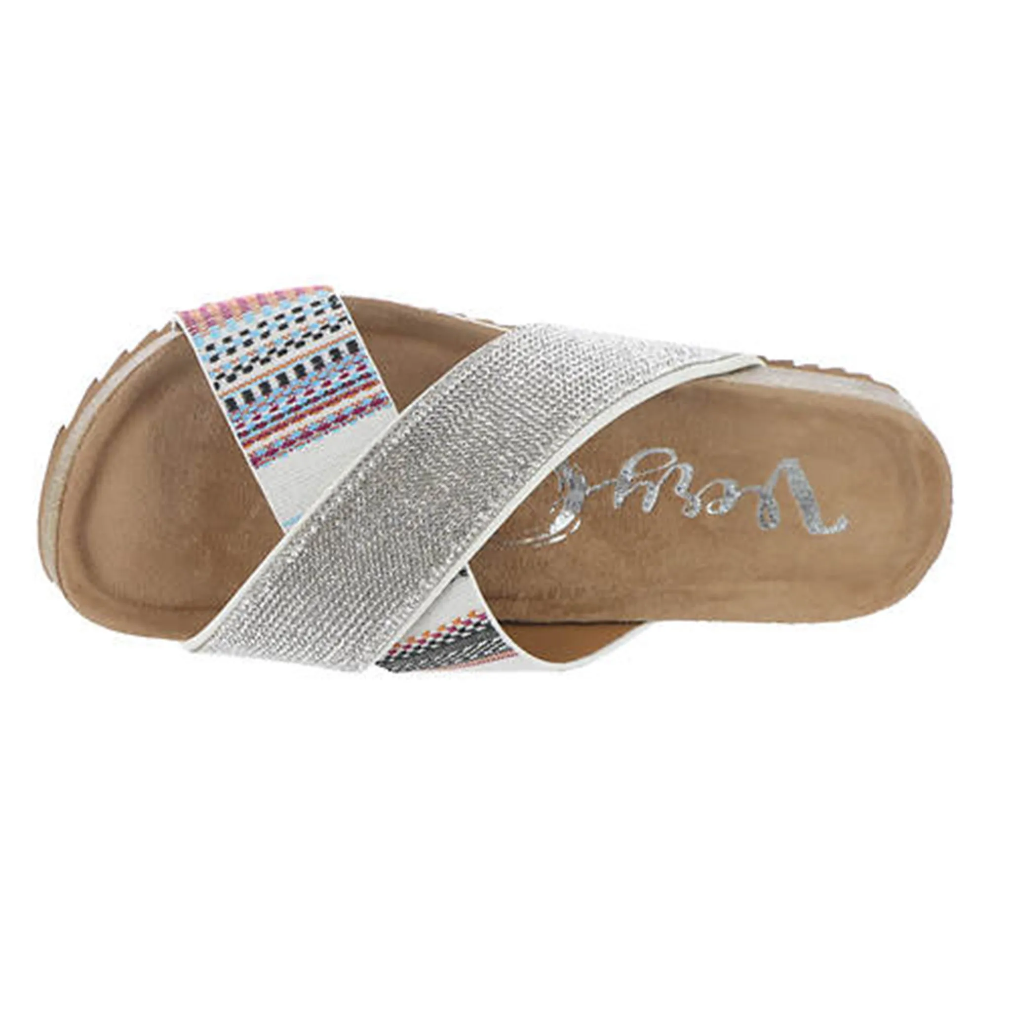 Very G Women's Aztec & Rhinestone Strap Sandals