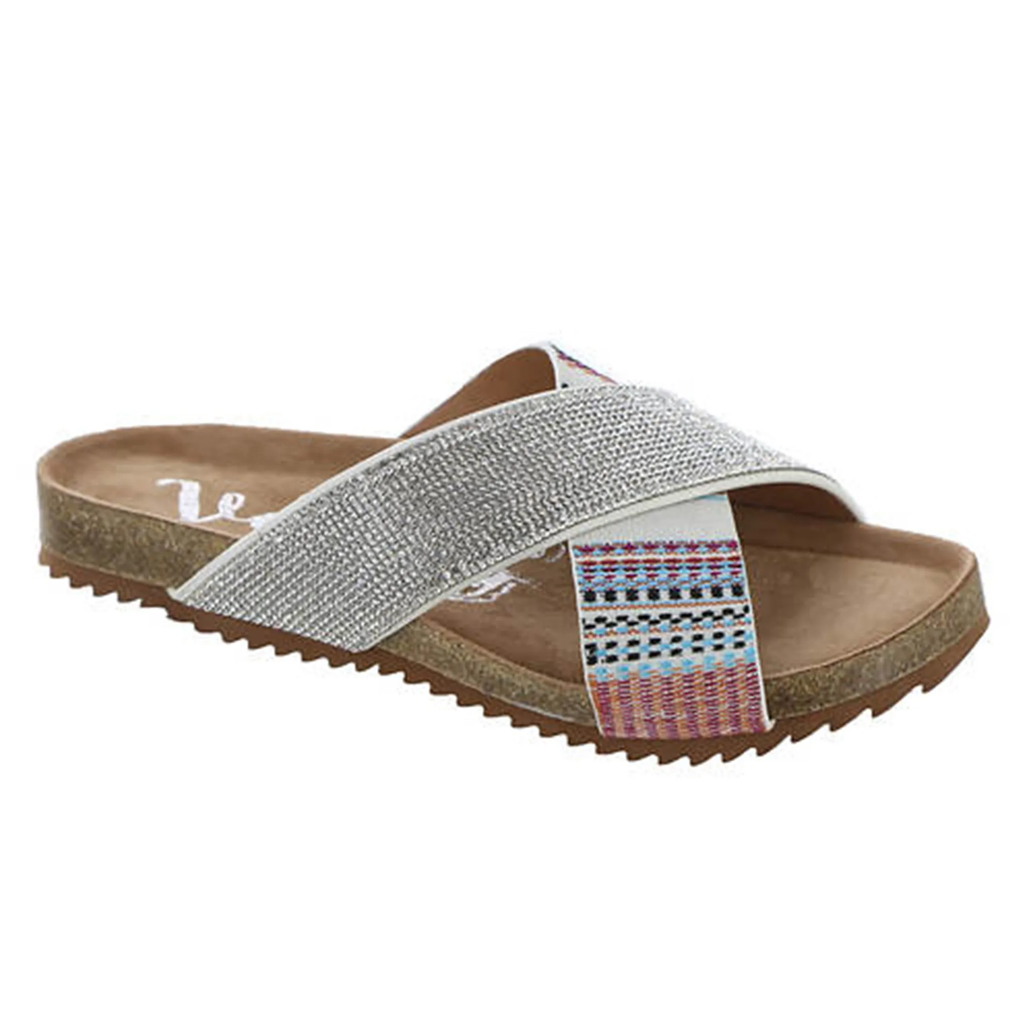 Very G Women's Aztec & Rhinestone Strap Sandals