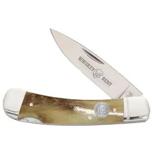 Whiskey Bent Burnt Bone Lock Blade
